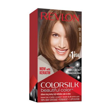 Revlon Colorsilk Beautiful Color – 51 Light Brown – Ammonia-Free - ANNS BEAUTY SUPPLY